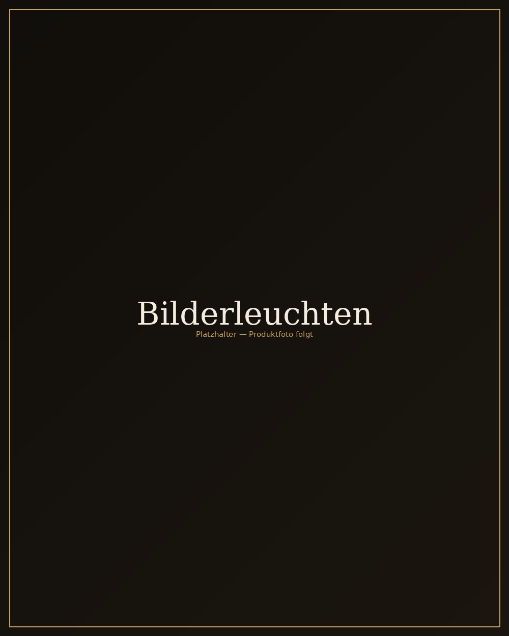 Messing Bilderleuchte über Gemälde
